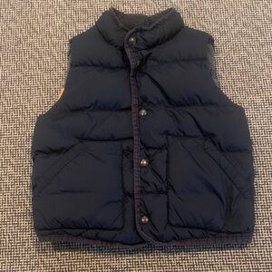 Baby Gap Puffer Vest 4 Years Navy Gray Gold Excellent Boys Spring Winter Cute